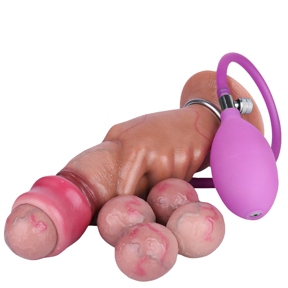 20 CM Einzigartiges Design Silicone Aufblasbarer Dildo Ovipositor
