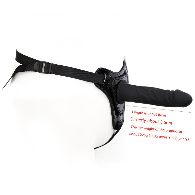 15 CM Black Strap On Mini Dildo