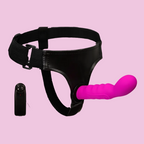 15 CM Pink Prostatastimmulation Vibrator Strap On Dildo