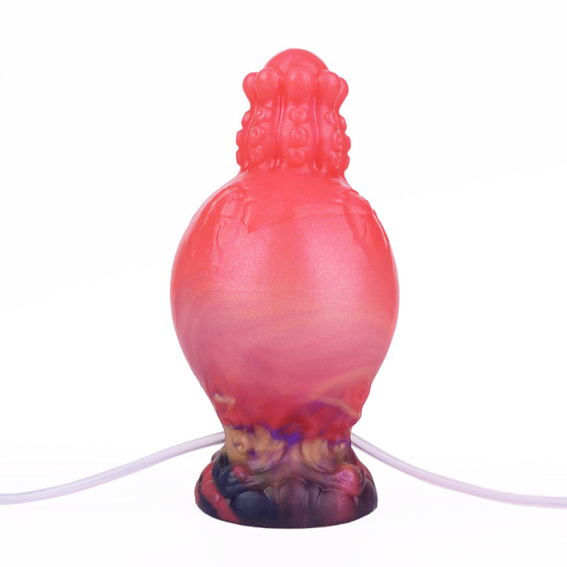 15 CM Rot Ejaculating Aufblasbarer Knot Tentacle Dildo