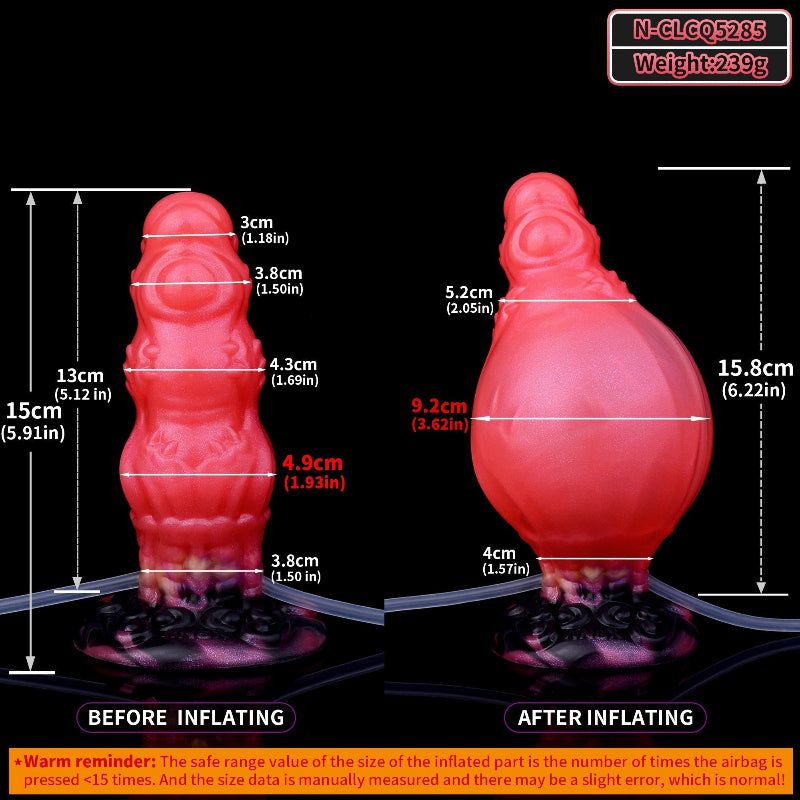 15 CM Rot Silicone Monster Squirting Dragon Dildo