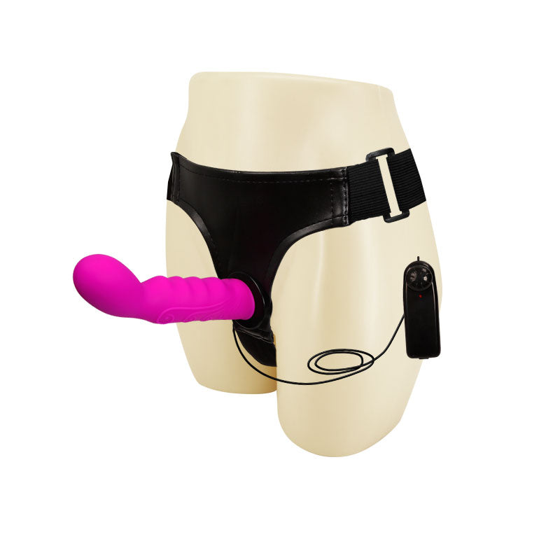 15 CM Pink Prostatastimmulation Vibrator Strap On Dildo