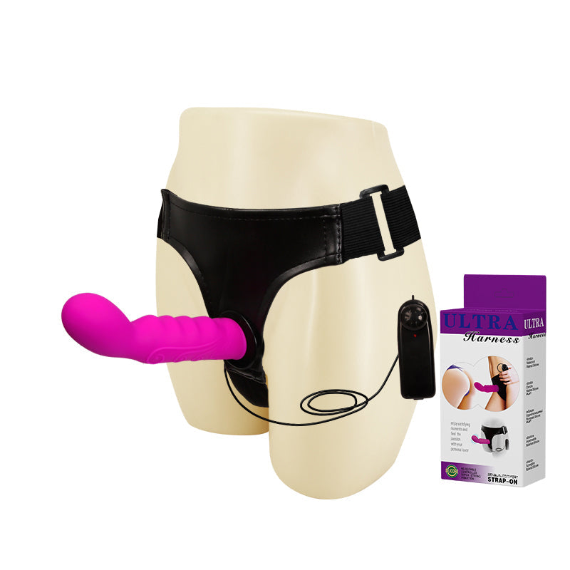 15 CM Pink Prostatastimmulation Vibrator Strap On Dildo