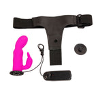 15 CM Pink Rabbit Vibrator Strap On Dildo