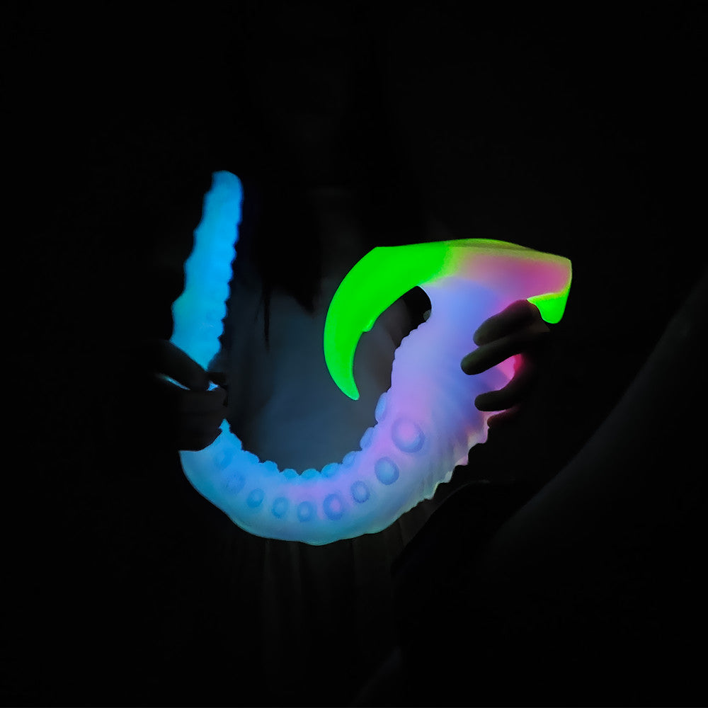 Leuchtend im Dunkeln Tentakel Dildo Langer Buttplug