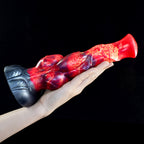24 CM Silikon Animal Feuerpferd Knot Horsedildo