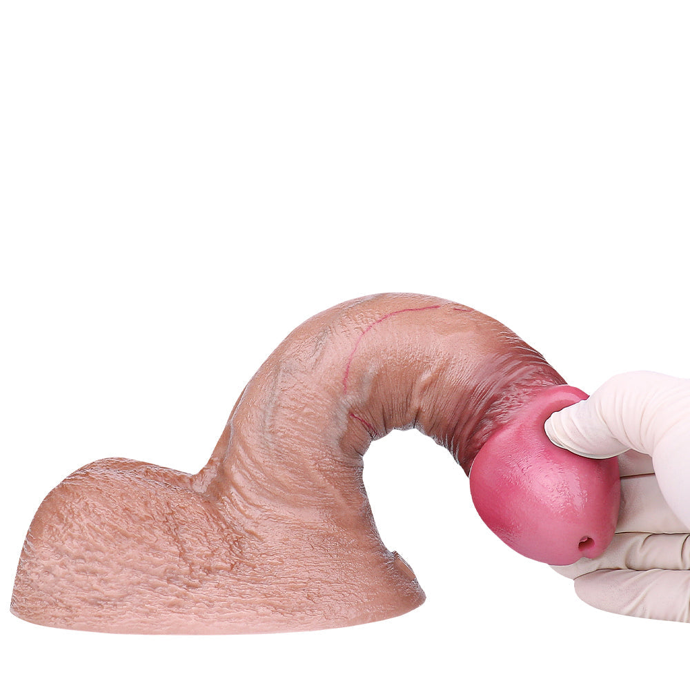 18 CM Dual Density Penetration Realistic Squirtingdildo