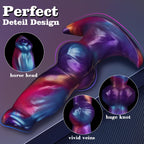 17 CM Fantasy Knotted Dog Aufblasbar Analplug
