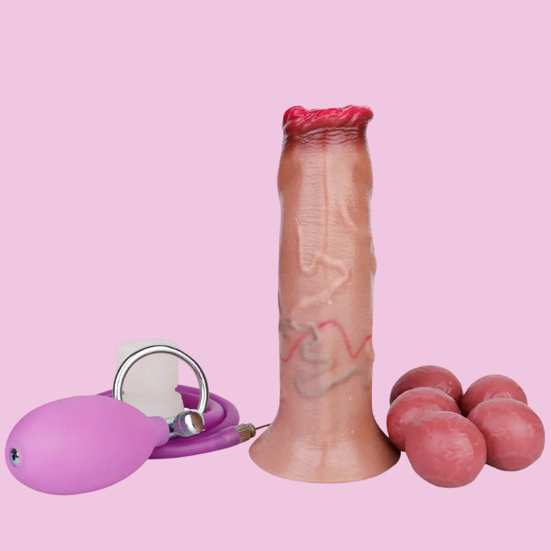 17 CM Realistic Dildo mit Vorhaut Realistic Ovipositor