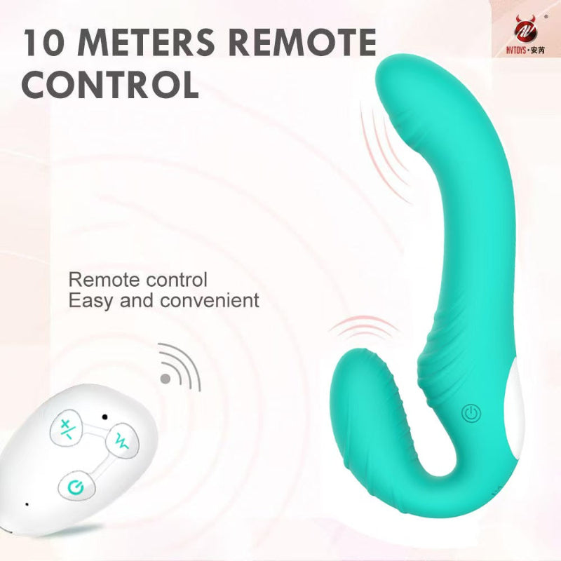 19 CM Gpunkt Vibrating Paar Doppel Strapless dildo