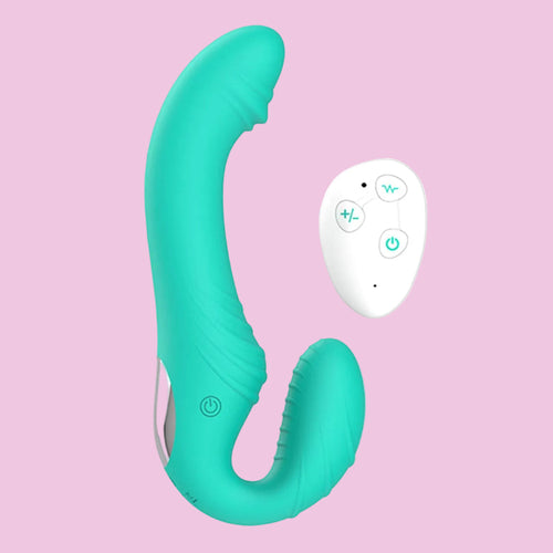 19 CM Gpunkt Vibrating Paar Doppel Straplessdildo