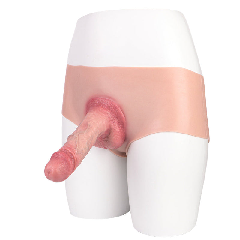 19 CM Hollow Silicone Männer Dildo Höschen