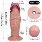 19 CM Realistic Dildo Silicone Luftpumpe Ovipositor
