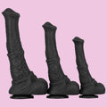 Drei Größen Schwarz Realistic Horsedildo