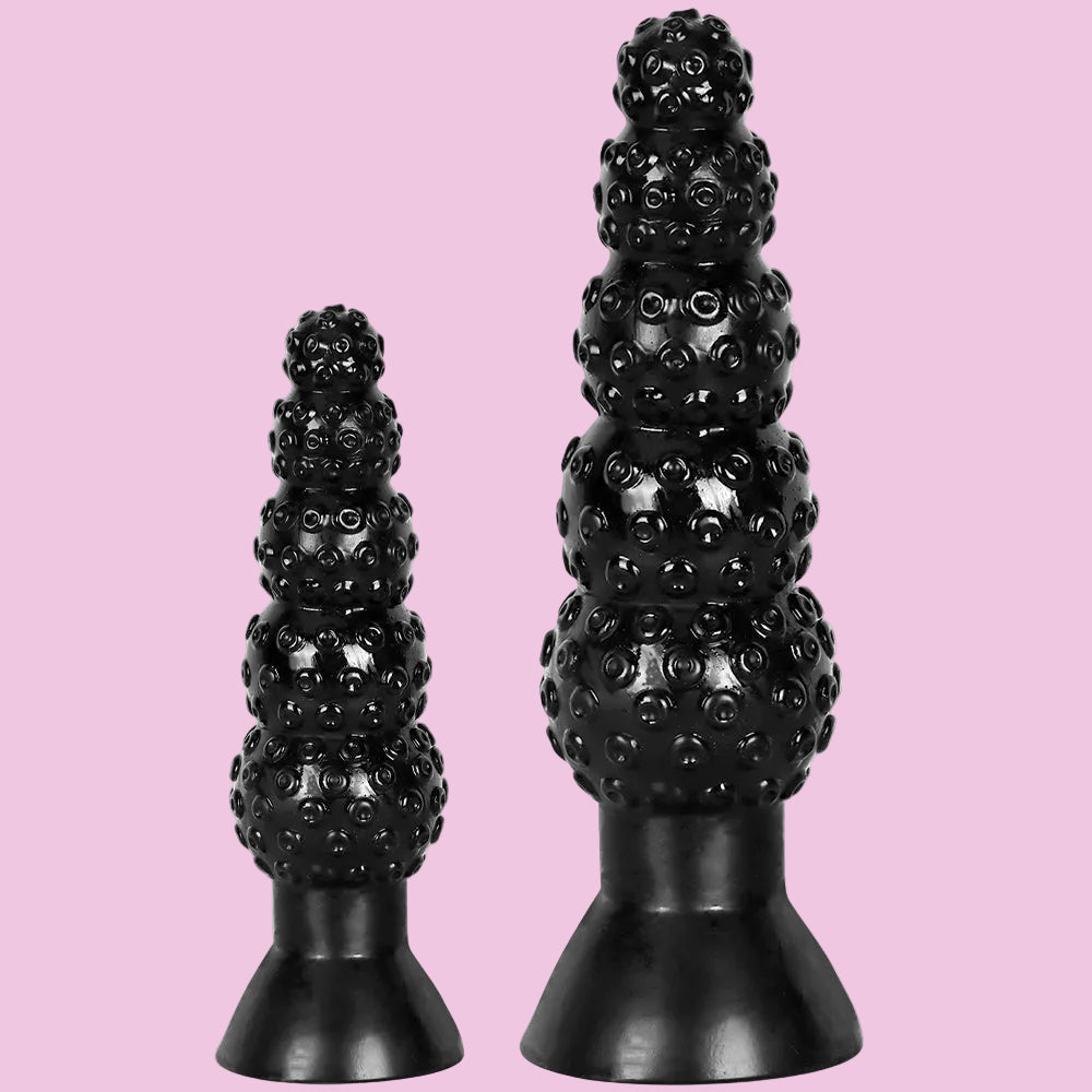 Black 5 Beads Monster Tentakel Dildo