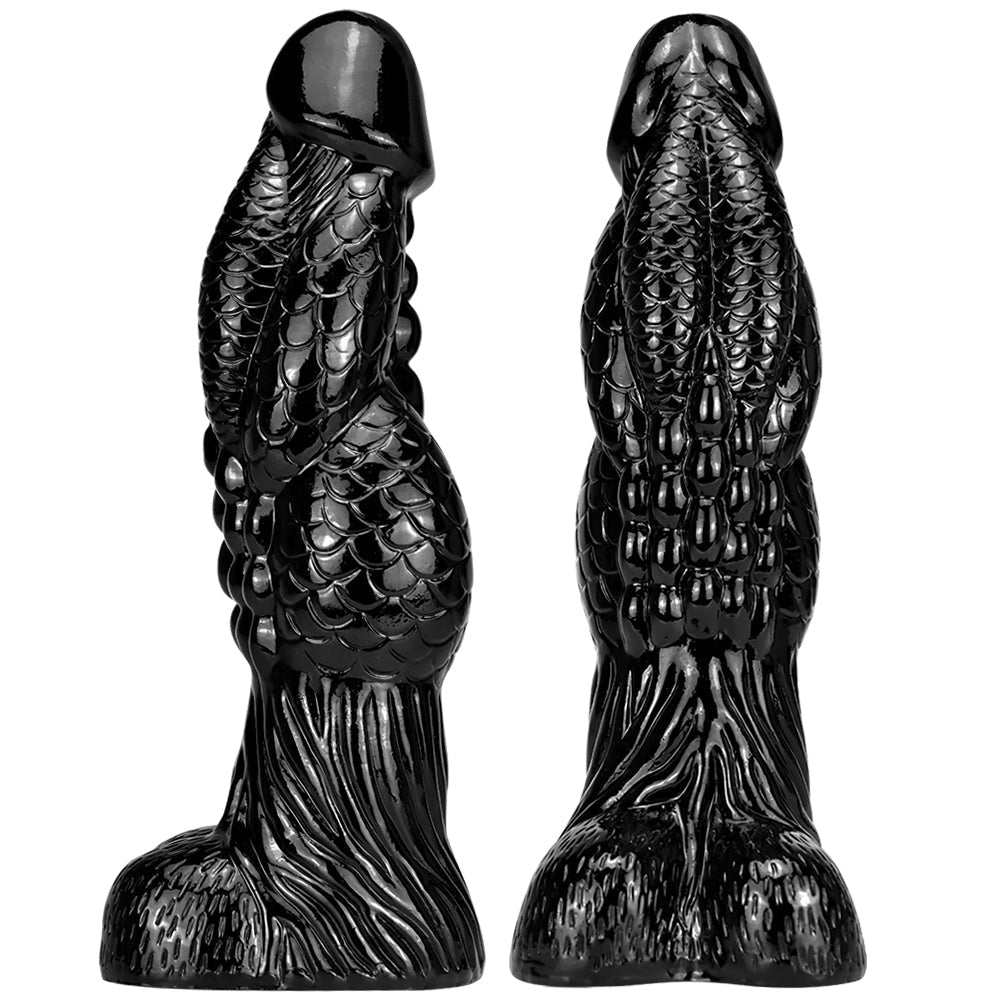 37 CM Black Larger Huge Dragon Dildo