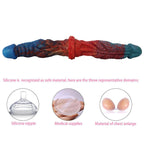 Bunt Lesbian Fantasy Dragon Doppeldildo