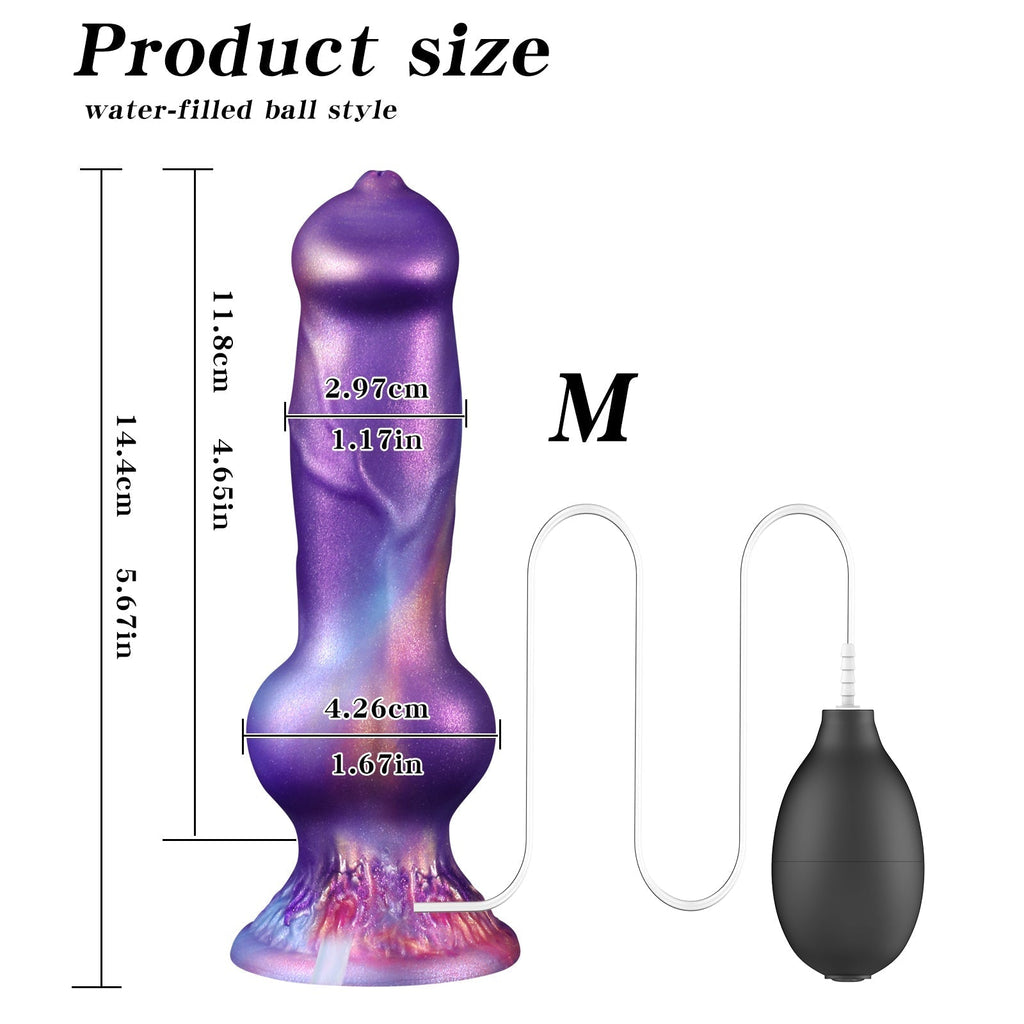 Lila Penetration Toys Knotted Dog Squirtingdildo