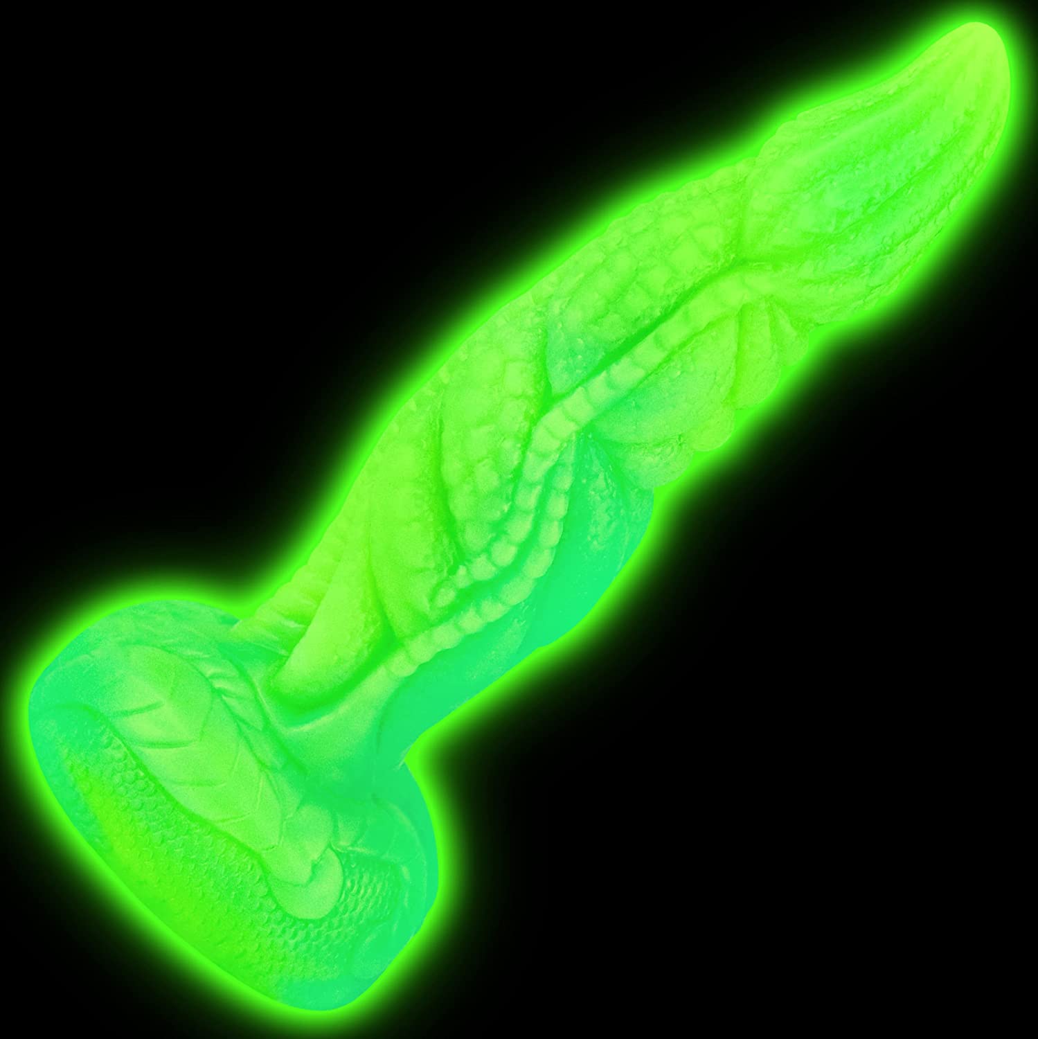 20 CM Grün Nachleuchtend Soft Silicone Dragon Dildo