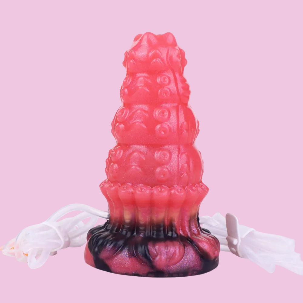 15CM Kegeliger Oktopus Ejaculating Aufblasbarer Dildo Analplug