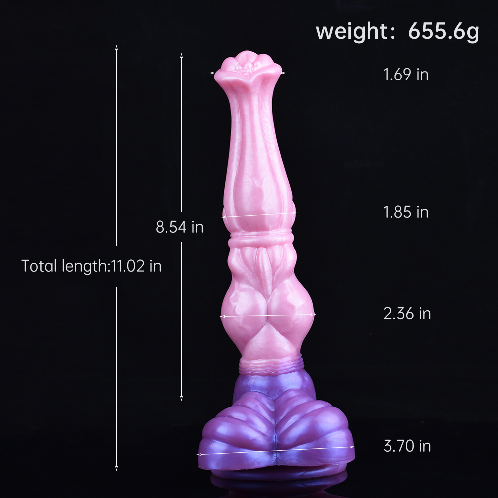 28 CM Rosa Knot Fantasy Big Horsedildo