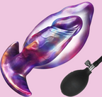 18 CM Aufblasbar Breit Silicone Huge Buttplug
