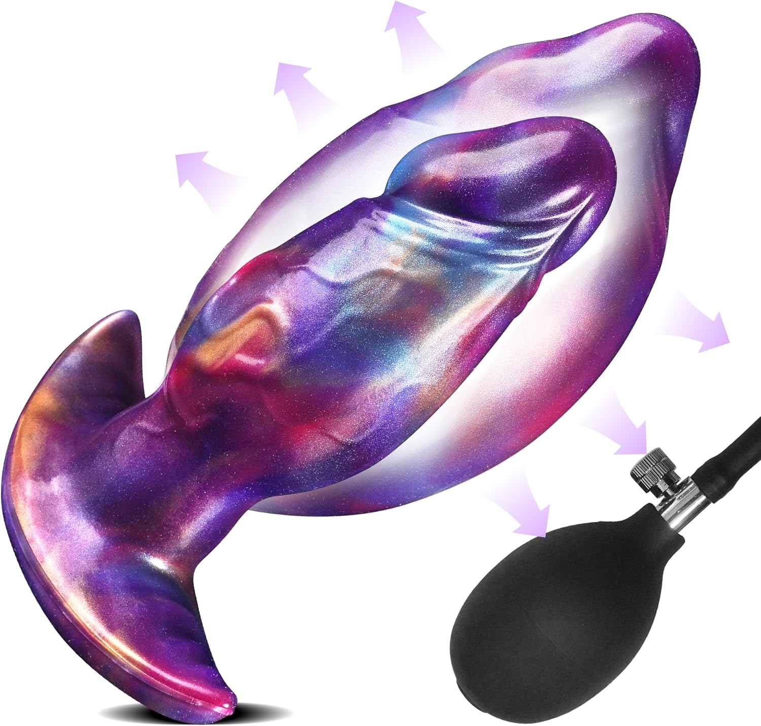 18 CM Aufblasbar Breit Silicone Huge Buttplug