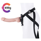 24 CM Silicone Karikatur Aderstruktur Strap On Dildo