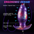 18 CM Aufblasbar Breit Silicone Huge Buttplug
