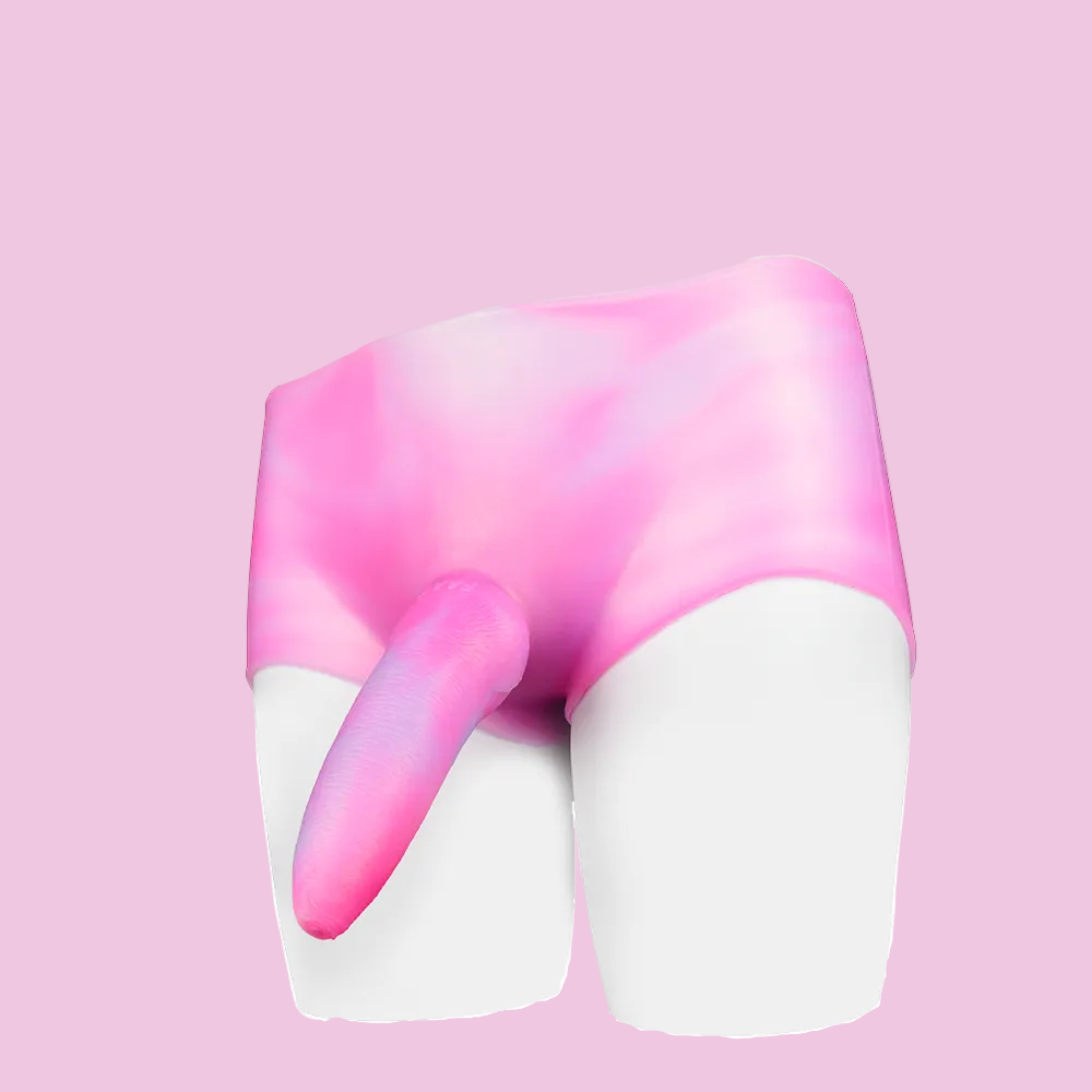 18 CM Rosa Silicone Fantasy Dildo Höschen