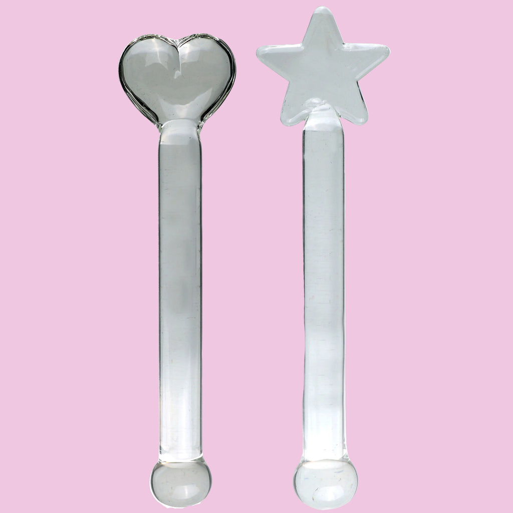 20 CM Niedlich Klar Masturbator Glass Dildo