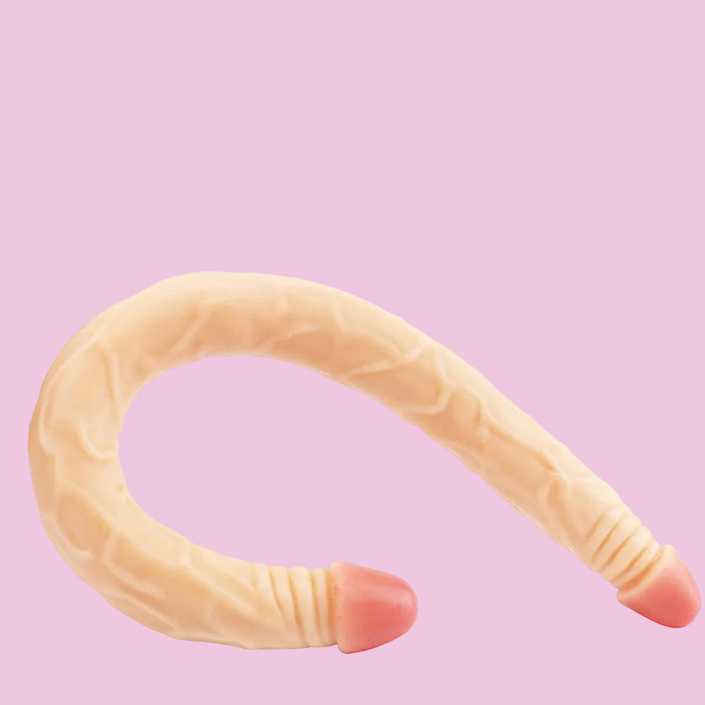55 CM Extra Langer Flesh Realistic Double Dildo
