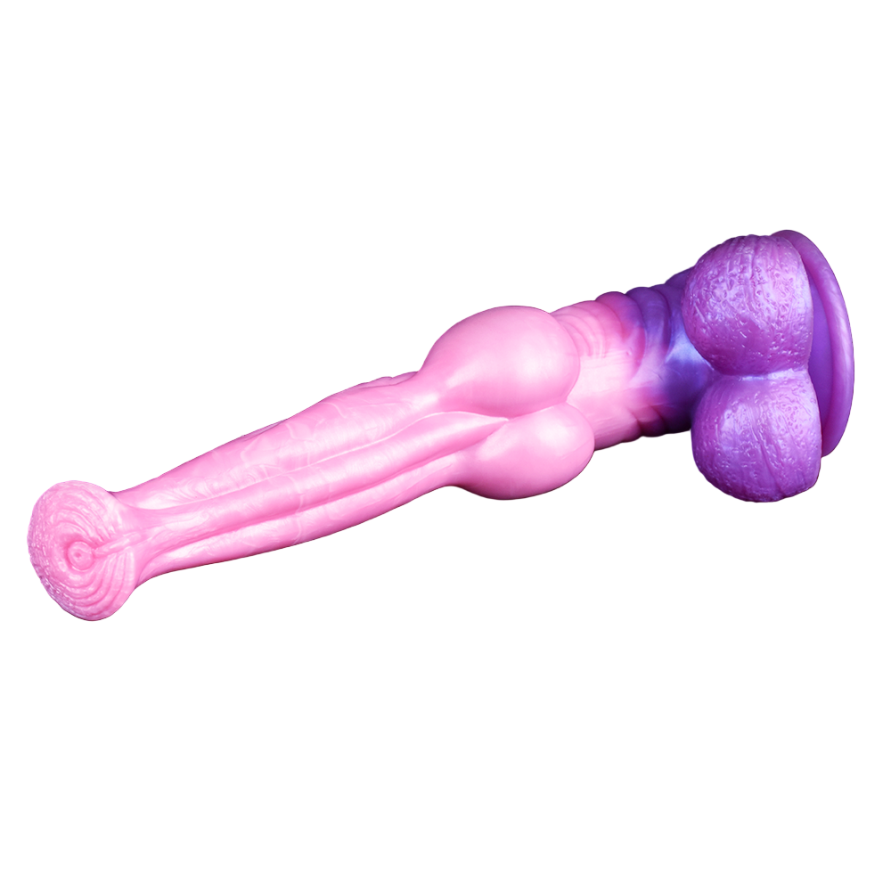 28,4 CM Rosa Knot Silicone Horse Dildo