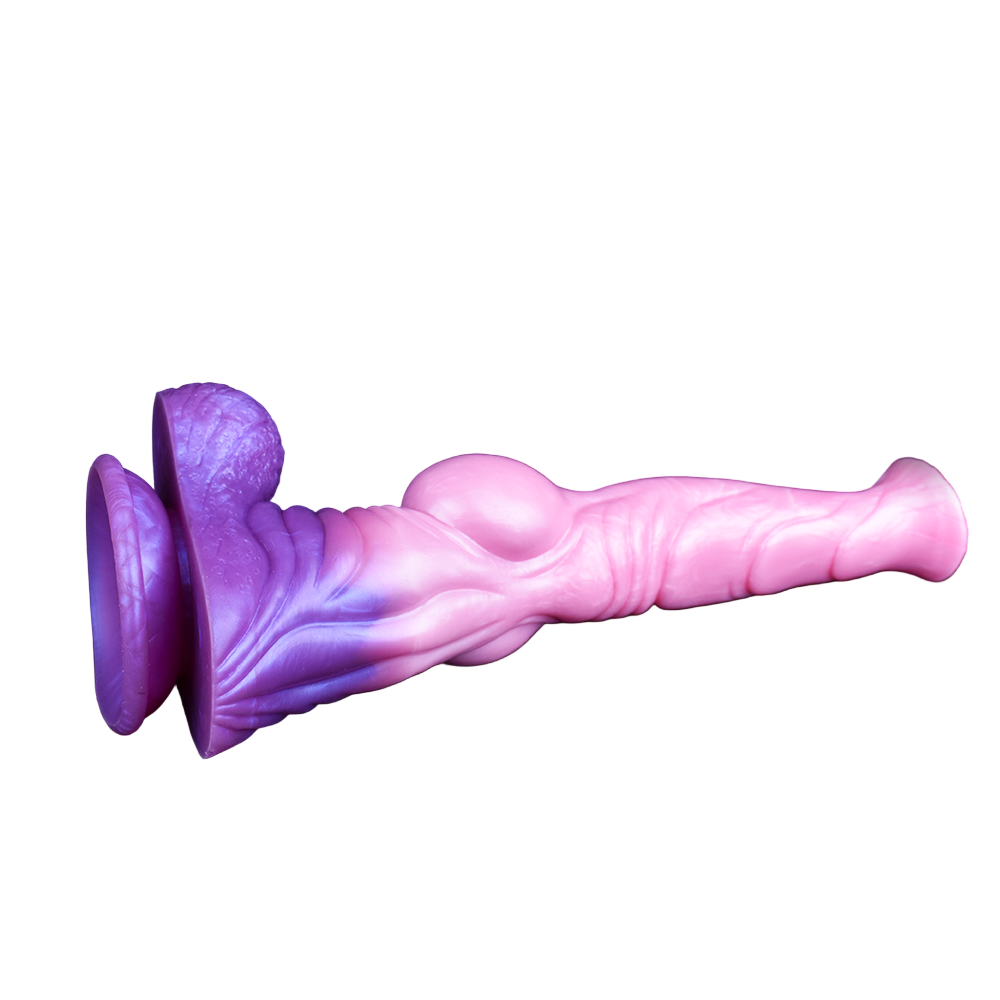 28,4 CM Rosa Knot Silicone Horse Dildo