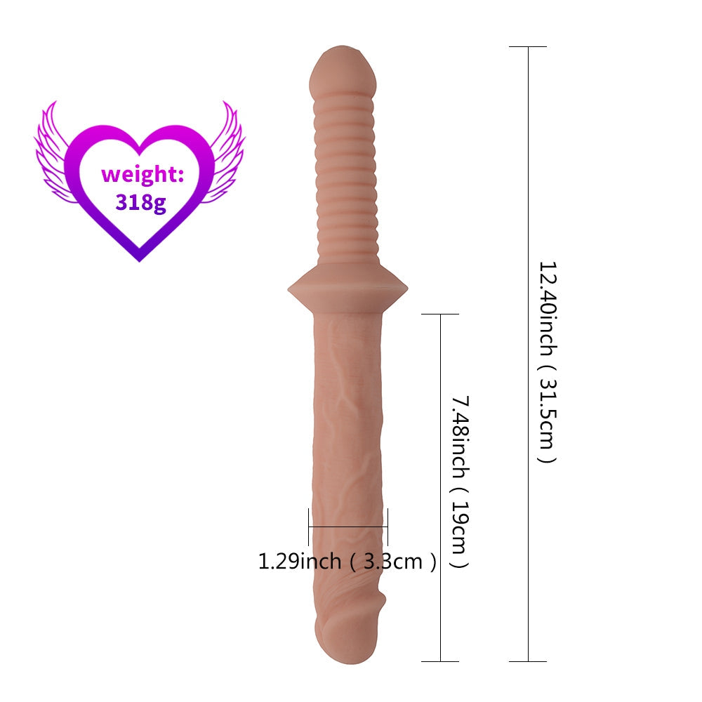 Silicone Schwert Handle Griff Doppel Dildo