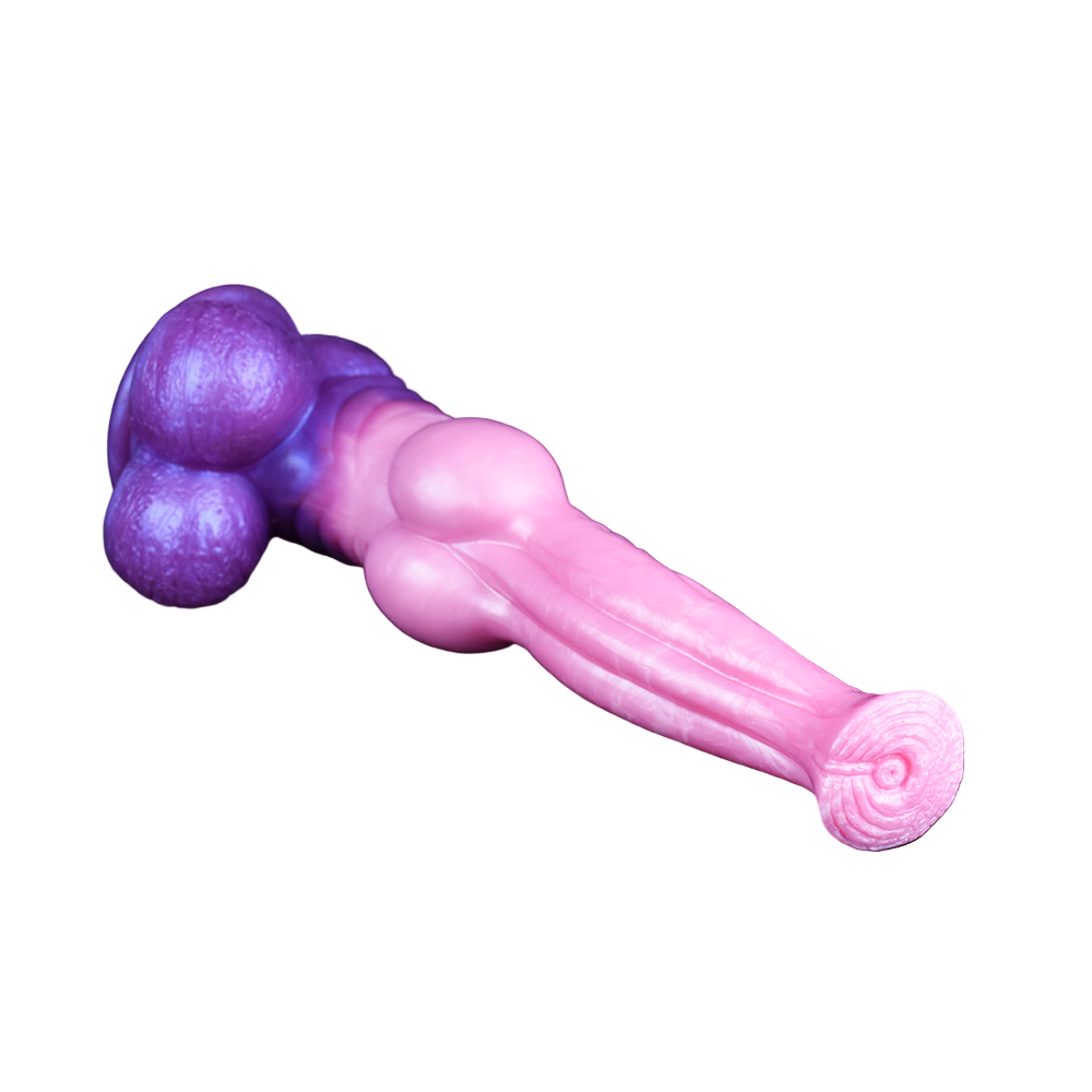 28,4 CM Rosa Knot Silicone Horse Dildo