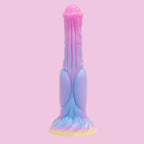 24 CM Leuchtend Blau-Pinker Farbverlauf Horse Dildo