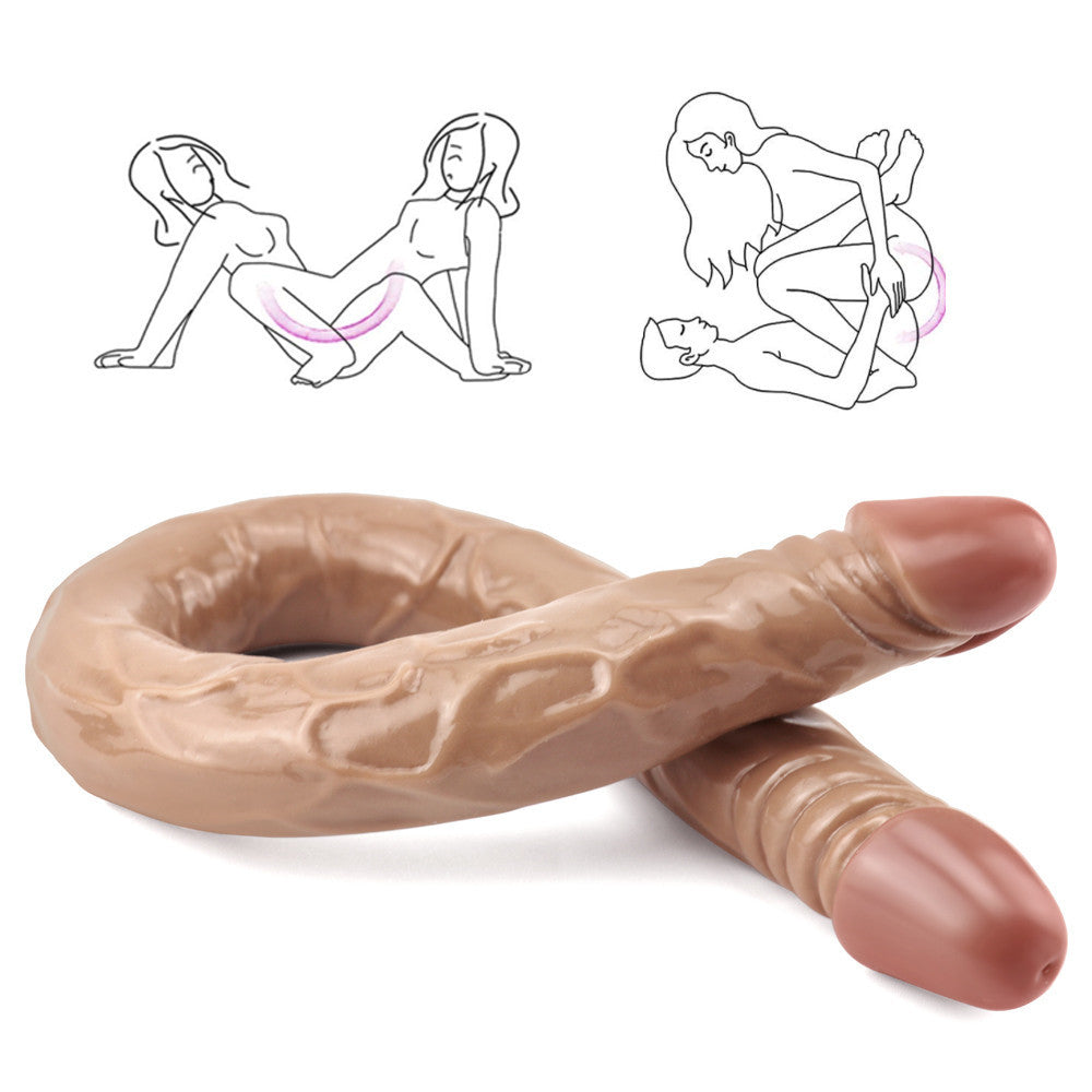 55 CM Lesbian Extra Long Realistic Double Dildo