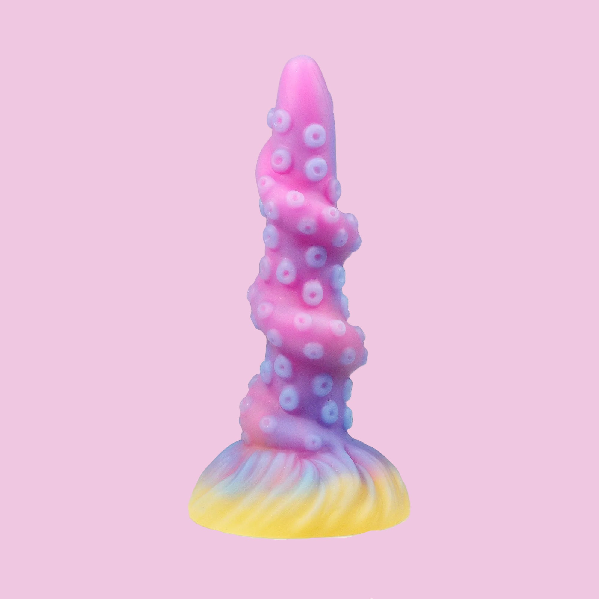 21 CM Lila Leuchtend im Dunkeln Tentakel Dildo