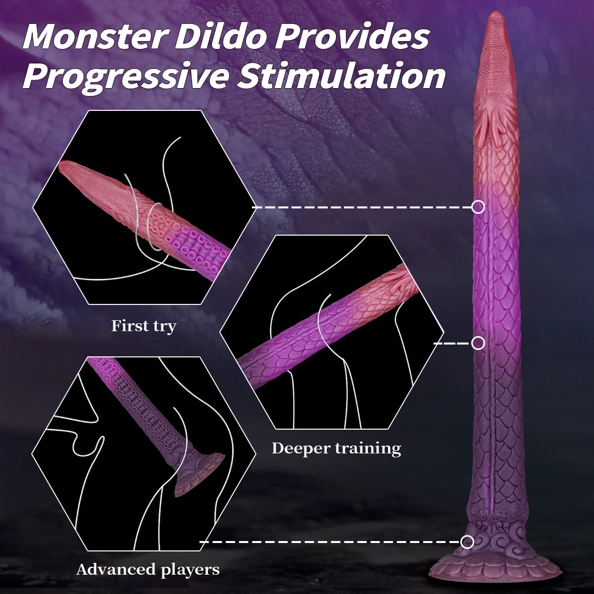 Long Monster Exotisch Dragon Tentacle Dildo