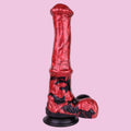 26CM Silicone Saugnapf Rot Horse Dildo