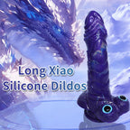 23 CM Lila Bullet Vibrator Penis Dragon Dildo