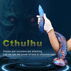 Extra Long Blau Fantasy Tentakel Dildo