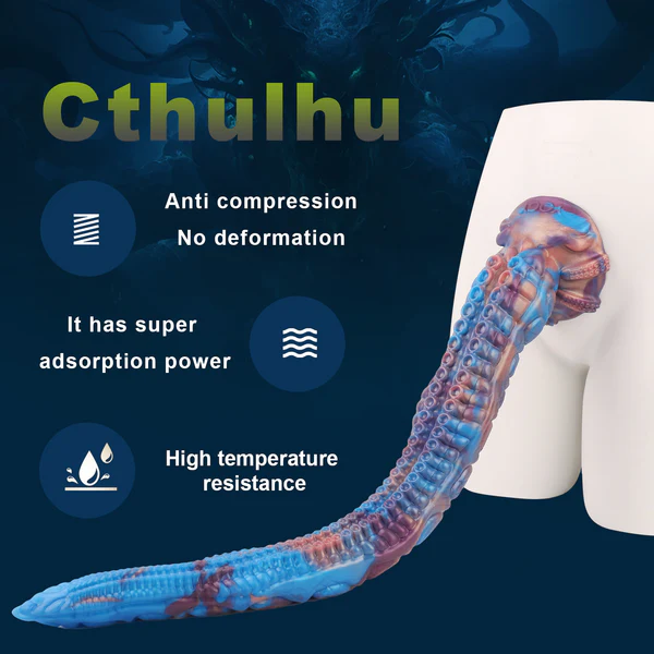 Extra Long Blau Fantasy Tentakel Dildo