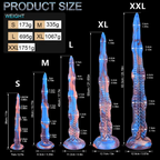 Extra Long Blau Fantasy Tentakel Dildo