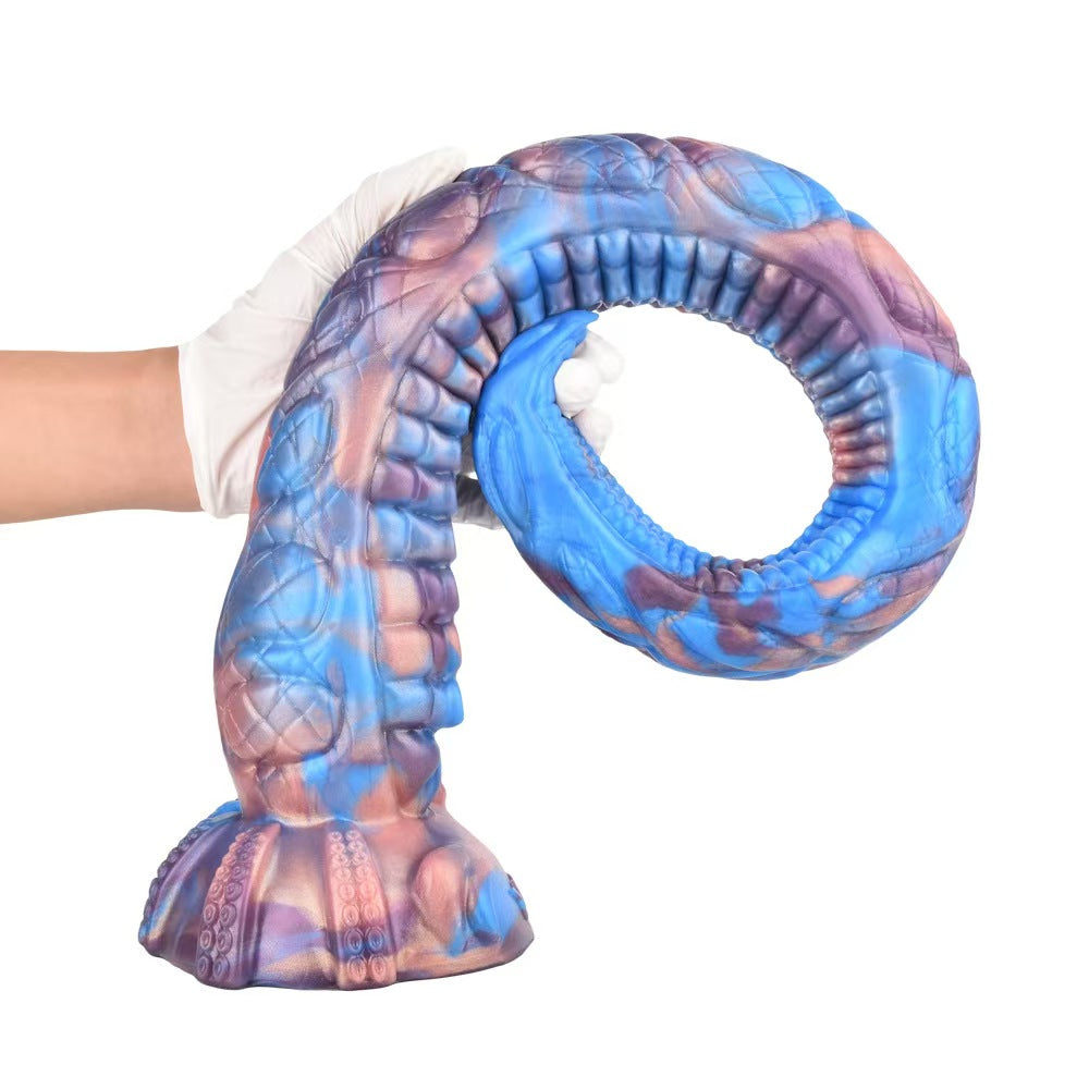 Extra Long Blau Fantasy Tentakel Dildo