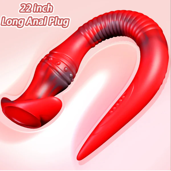 Rot Fantasy Tentakel Dildo Long Buttplug