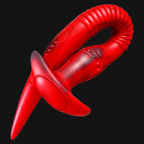 Rot Fantasy Tentakel Dildo Long Buttplug