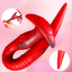 Rot Fantasy Tentakel Dildo Long Buttplug