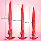 Rot Fantasy Tentakel Dildo Long Buttplug